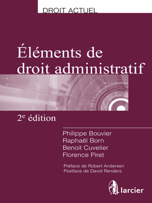 cover image of Eléments de droit administratif